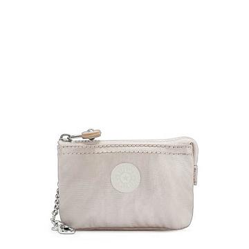 Kipling Creativity Mini Pouch Metallic Keychain Tassen Beige | BE 2103QM